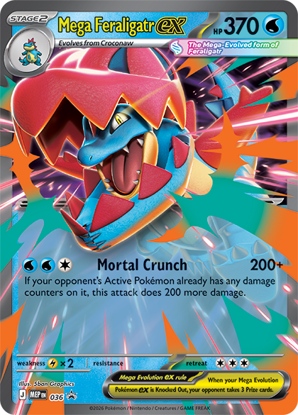 Pokemon TCG: Mega Evolution Ascended Heroes - Mega Feraligatr ex Box