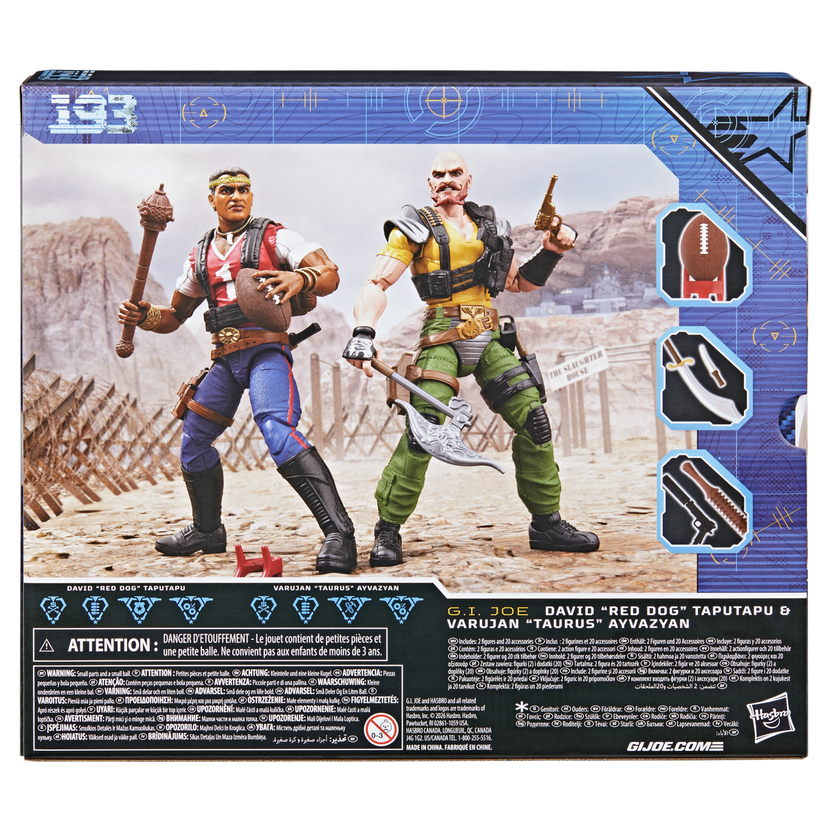 G.I. Joe Classified Series 193, David "Red Dog" Taputapu & Varujan "Taurus" Ayvazyan