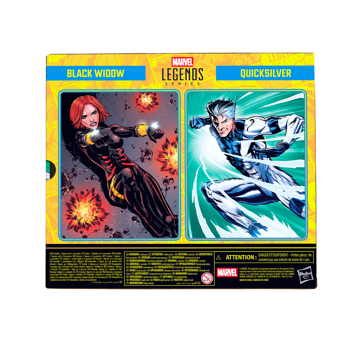 Marvel Legends Series Black Widow and Quicksilver Action Figures