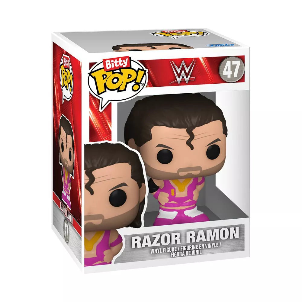 Bitty Pop! WWE: Razor Ramon 4-Pack Mini Vinyl Figure with Mystery