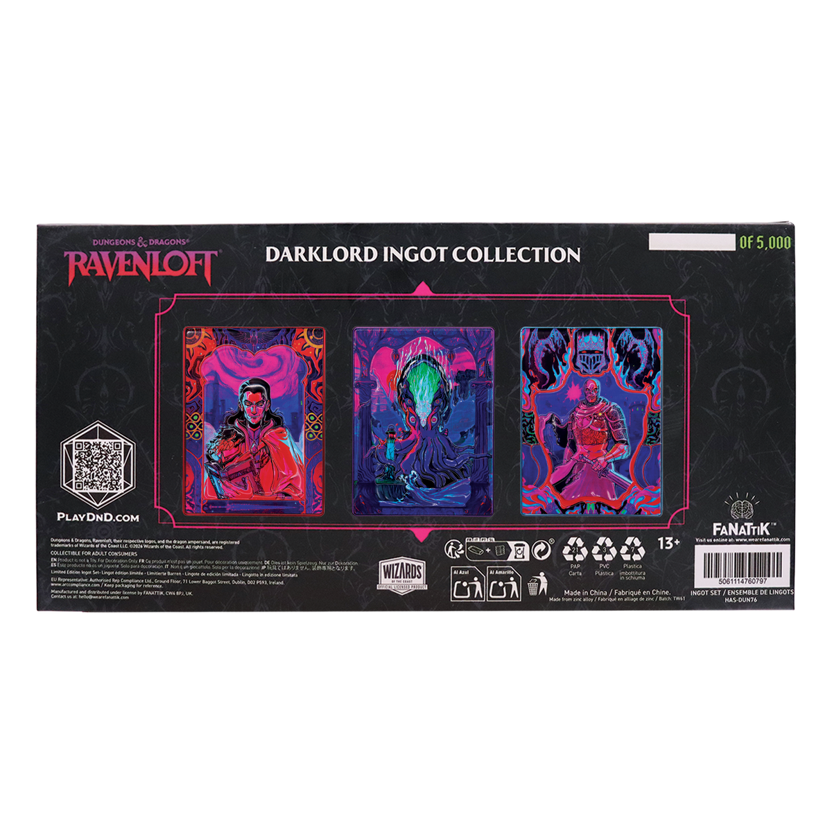 Dungeons & Dragons – Limited Edition Set of Three Ravenloft Darklord Ingots