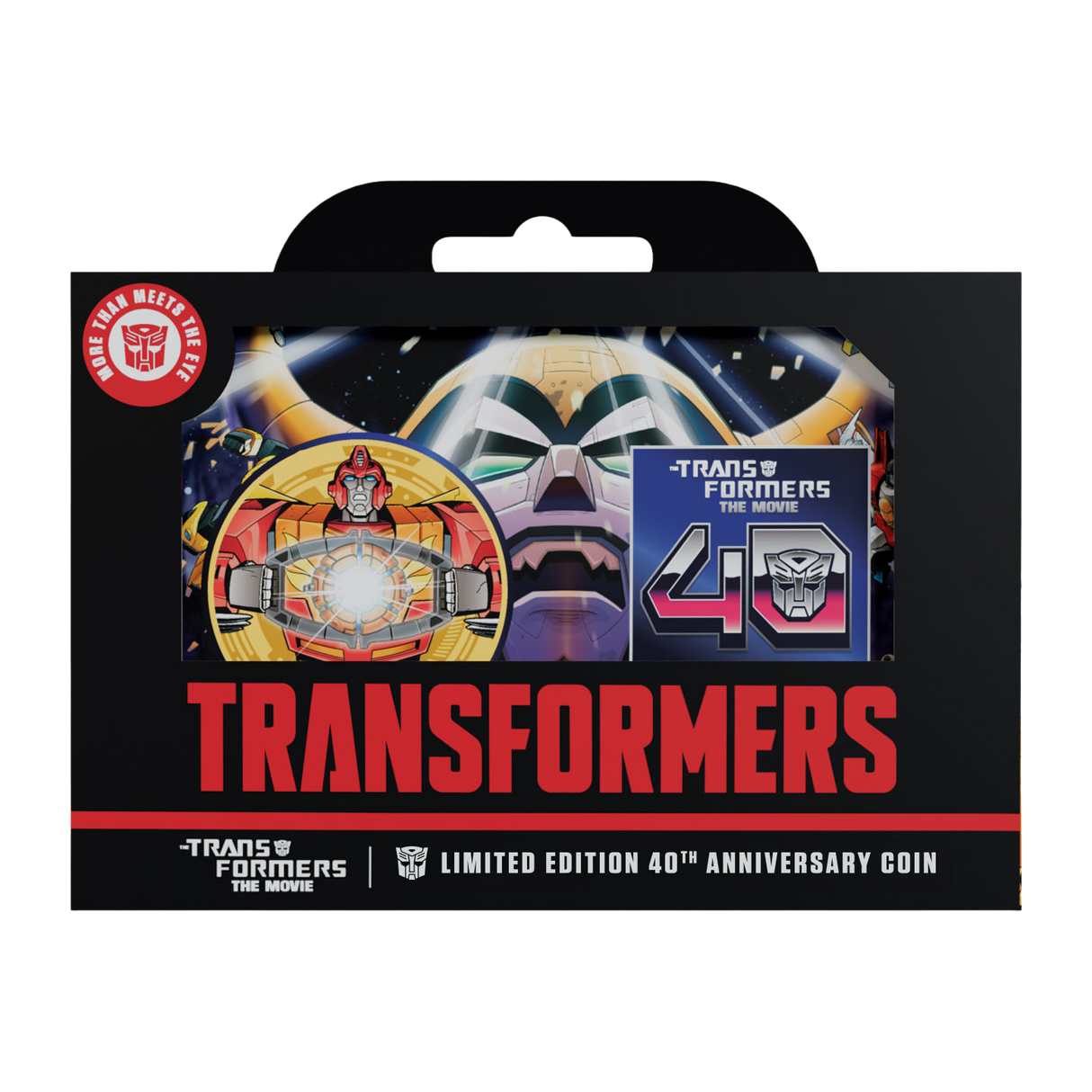 Transformers: The Movie – Limited Edition 40th Anniversary 24k Gold Plated Presentation Coin