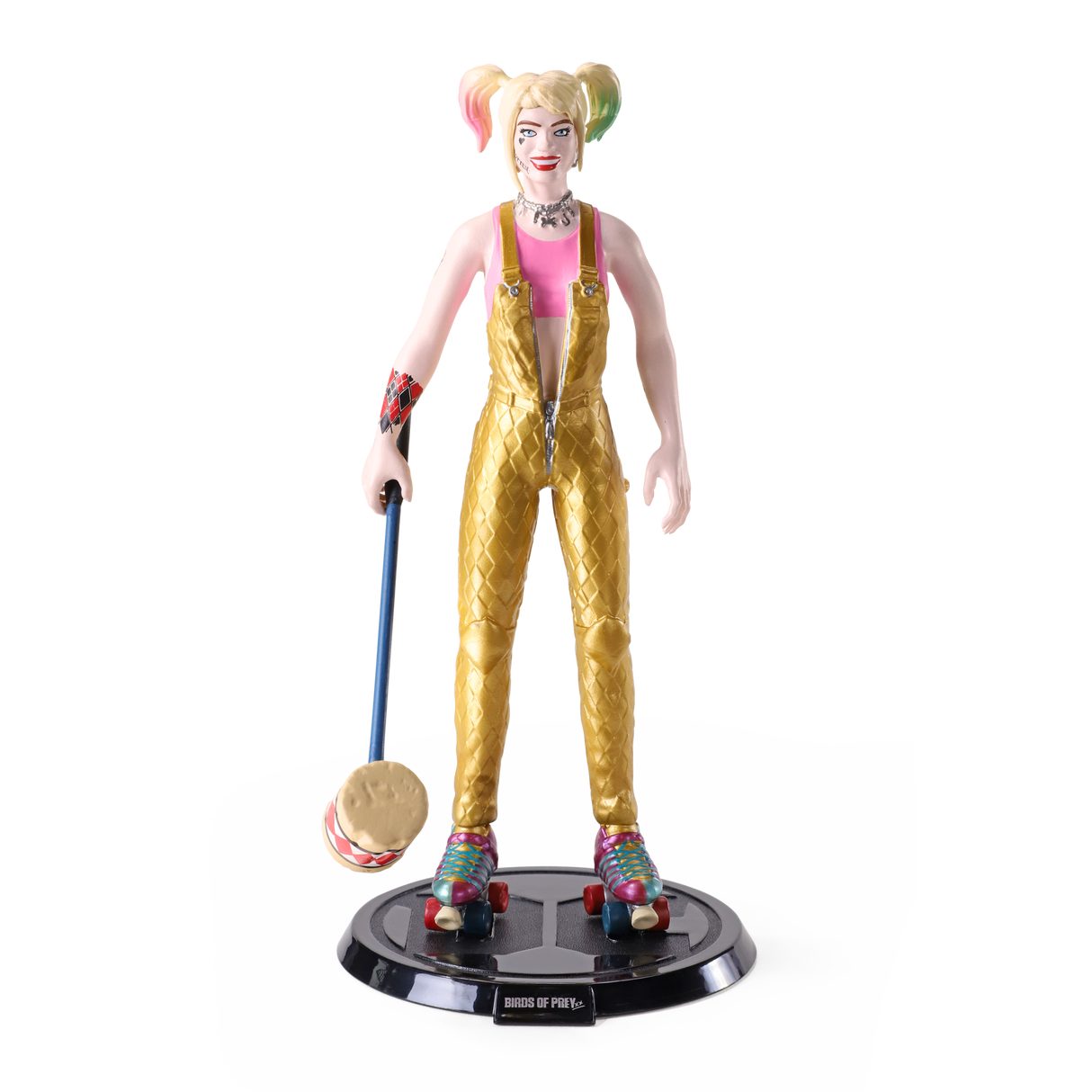 BendyFigs: DC: Birds of Prey: Harley Quinn 7.5 Inch Poseable Figure with stand