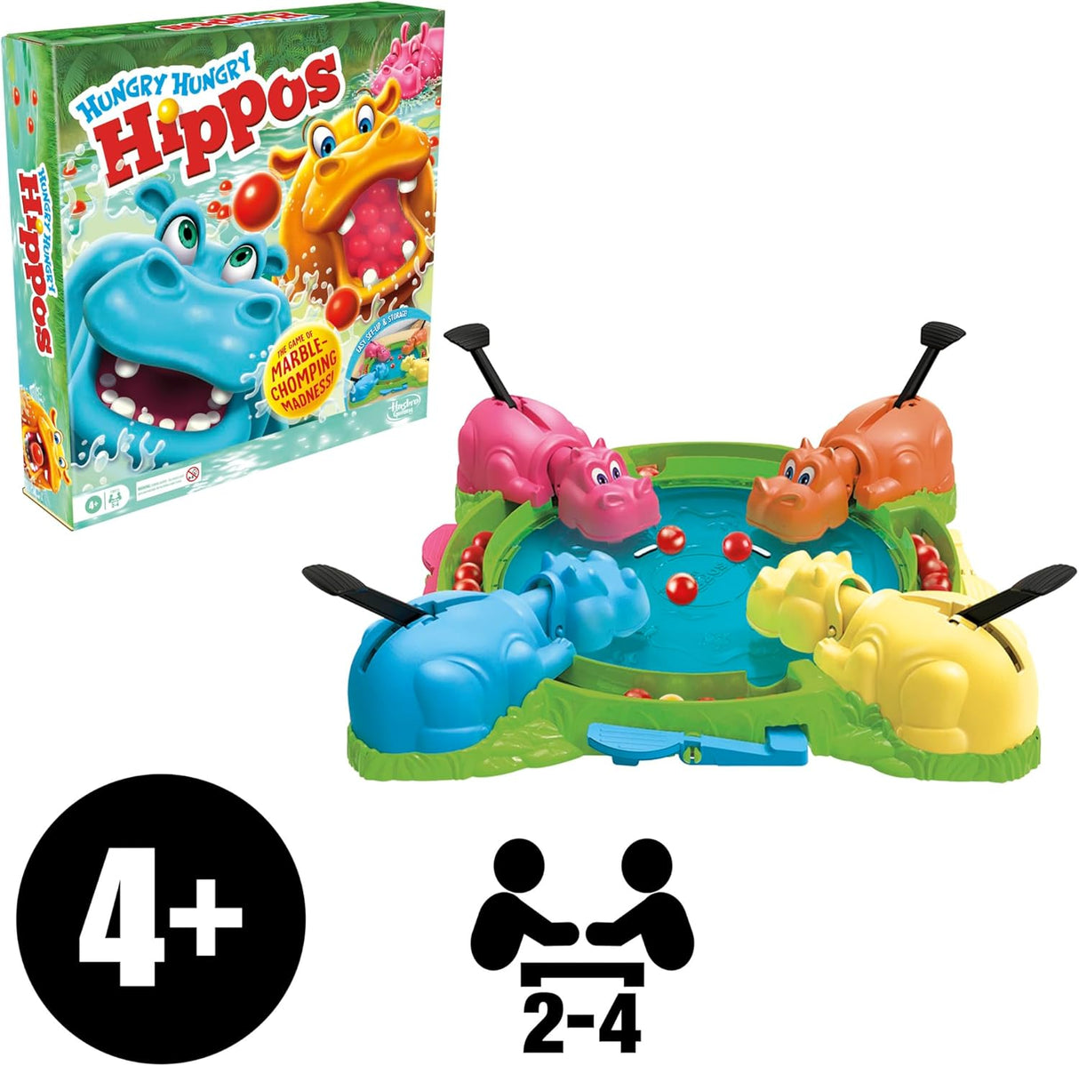 Hasbro Gaming: Hungry Hungry Hippos 2025 Refresh