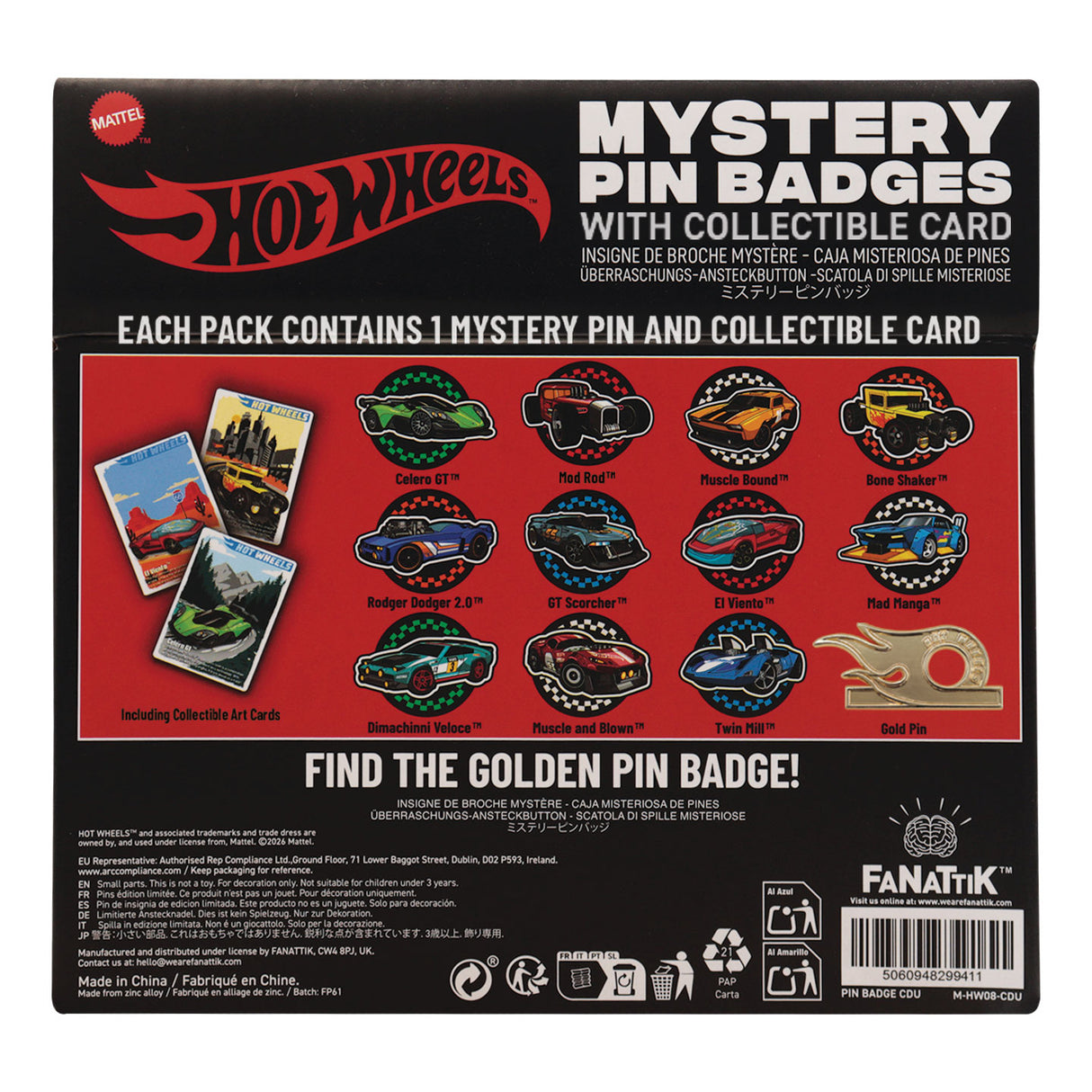Hot Wheels™ - Mystery Pin Badges