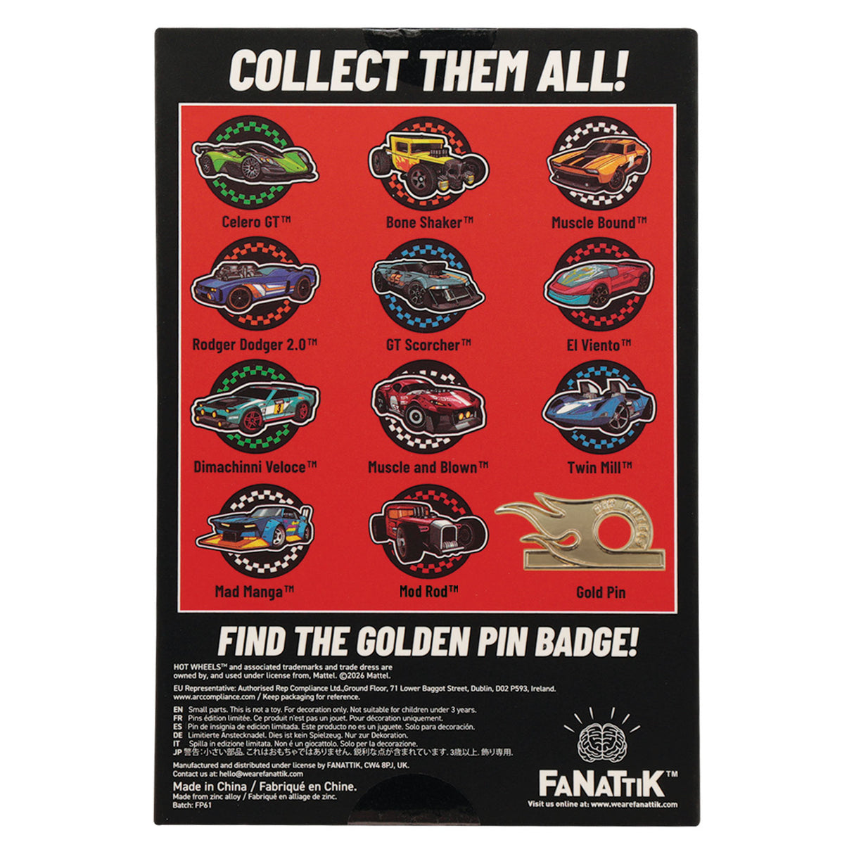 Hot Wheels™ - Mystery Pin Badges
