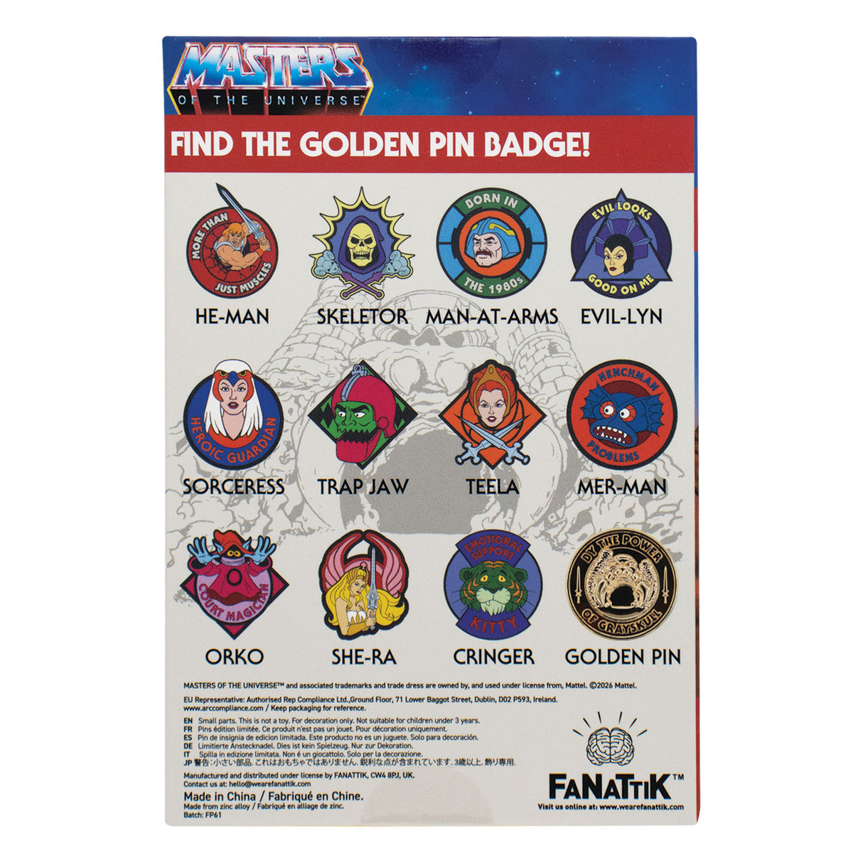 Masters of the Universe™ - Mystery Pin Badges