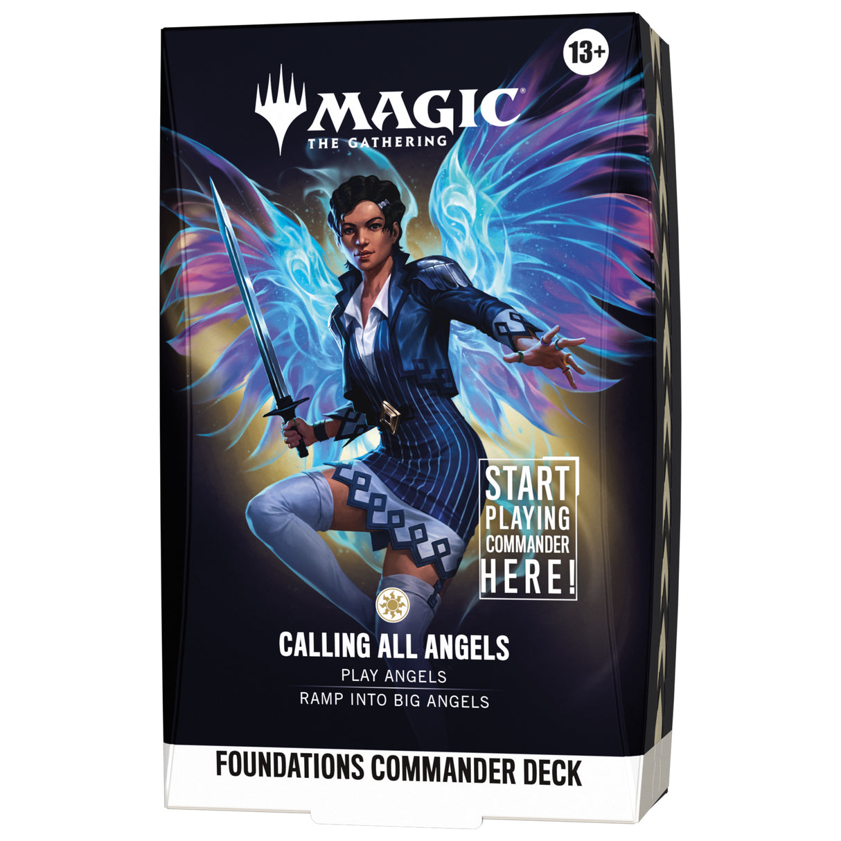 Magic The Gathering Foundations Calling All Angels Commander Deck box sealed — FDN precon