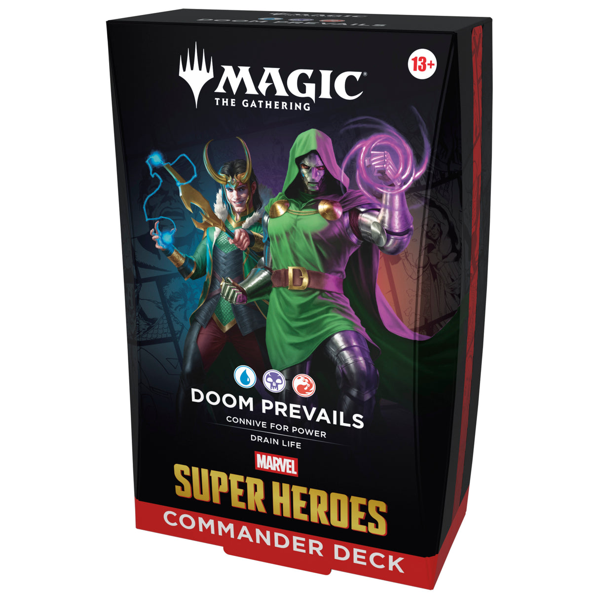Magic The Gathering Marvel Super Heroes Doom Prevails Commander Deck box sealed — MSH precon