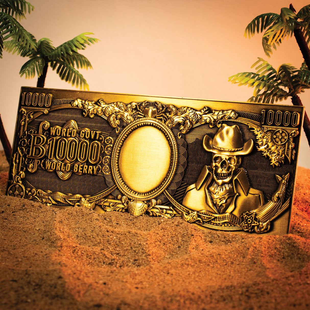 One Piece - 10,000 World Berry Metal Replica Banknote