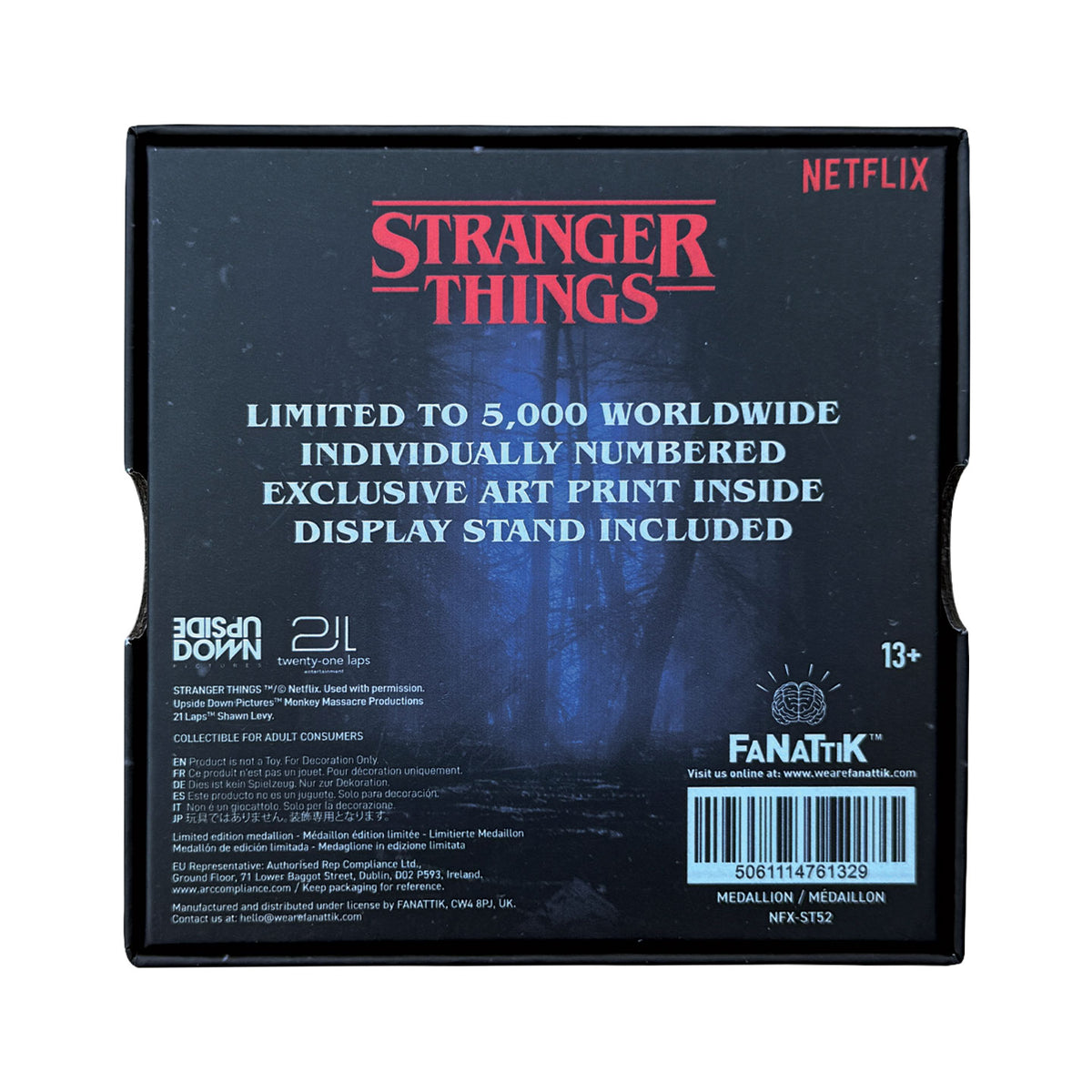 Stranger Things Limited Edition Eleven & Mind Flayer Medallion