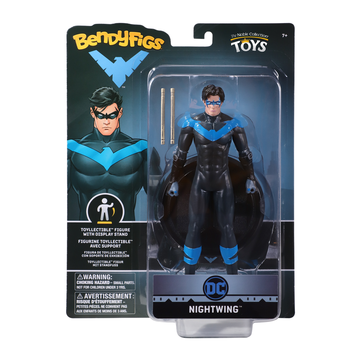 BendyFigs: DC: Nightwing 7.5 Inch Poseable Figure with stand