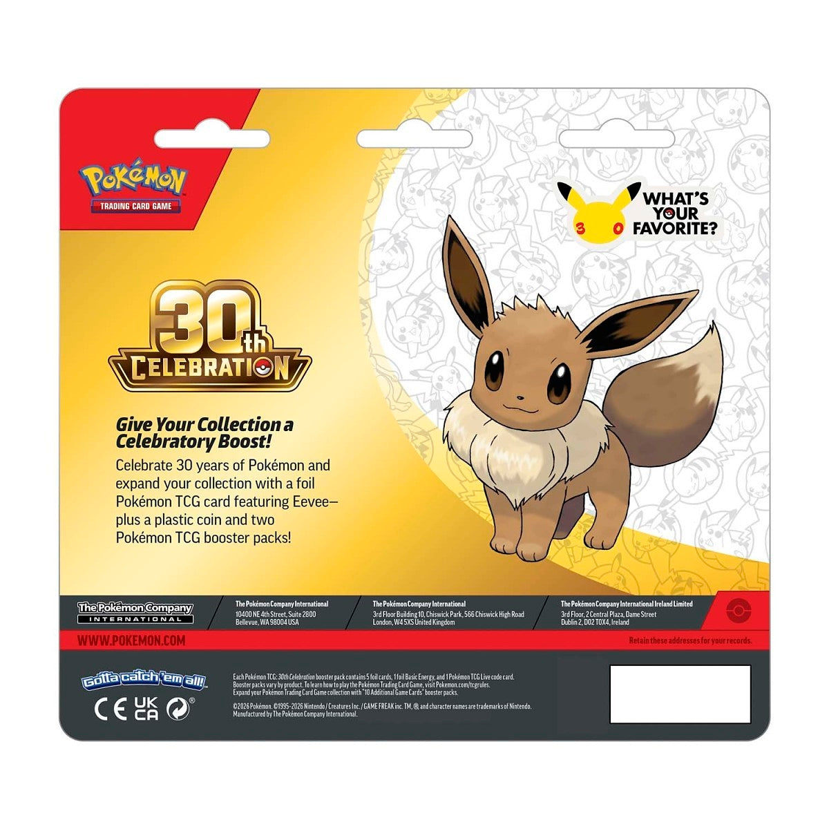 Pokemon TCG: 2 Pack Blister - 30th Celebration