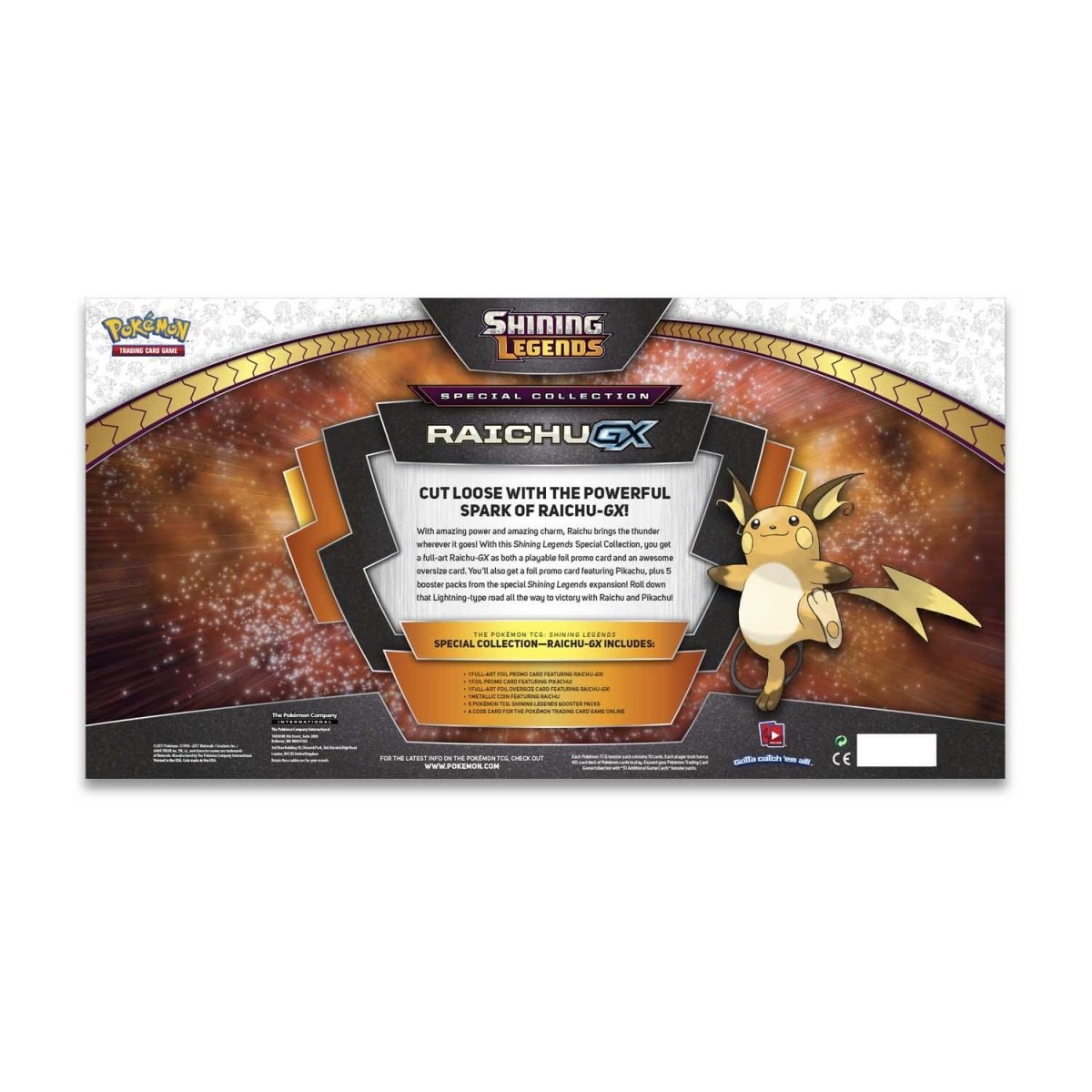 Pokemon TCG: Shining Legends Special Collection: Raichu GX