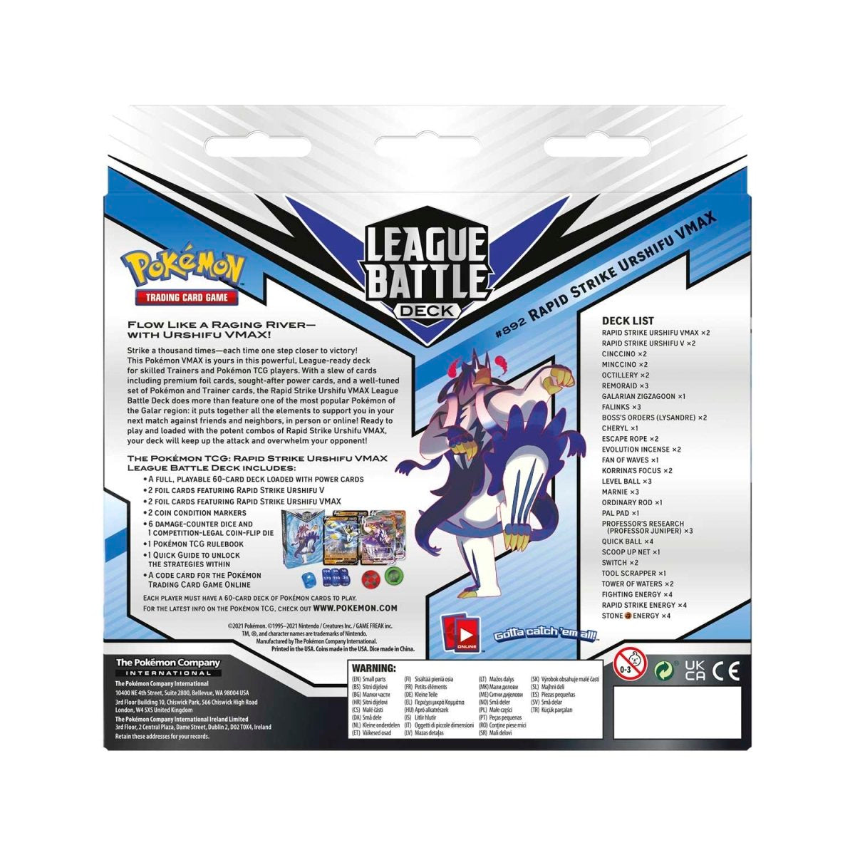 Pokemon TCG: Rapid Strike Urshifu League Battle Deck