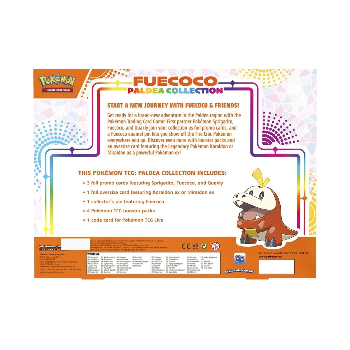 Pokemon TCG: Paldea Collection - Fuecoco