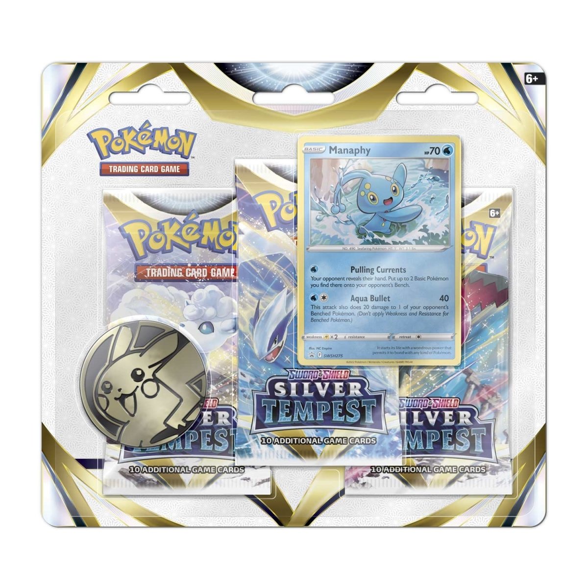 Pokemon TCG: Silver Tempest 3 Pack Blister Sealed Case of 24 Pcs