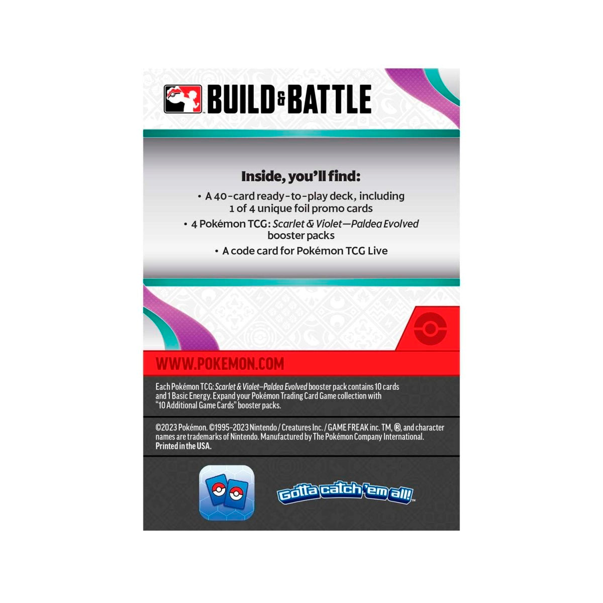 Pokemon TCG: Scarlet & Violet - Paldea Evolved Build & Battle Kit