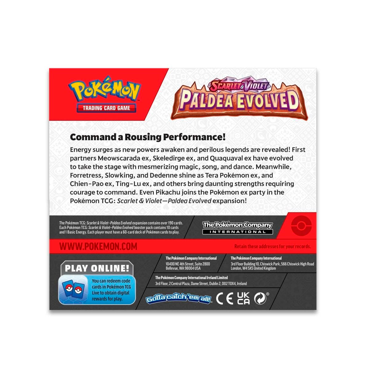 Pokemon TCG: Scarlet & Violet Paldea Evolved Booster CDU