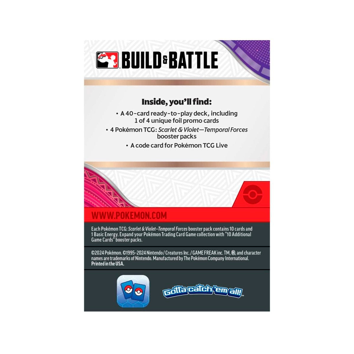 Pokemon TCG: Scarlet and Violet Temporal Forces Build & Battle Kit