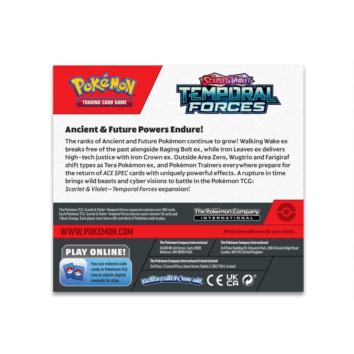 Pokemon TCG: Scarlet and Violet Temporal Forces Booster Box CDU (36 Packs)