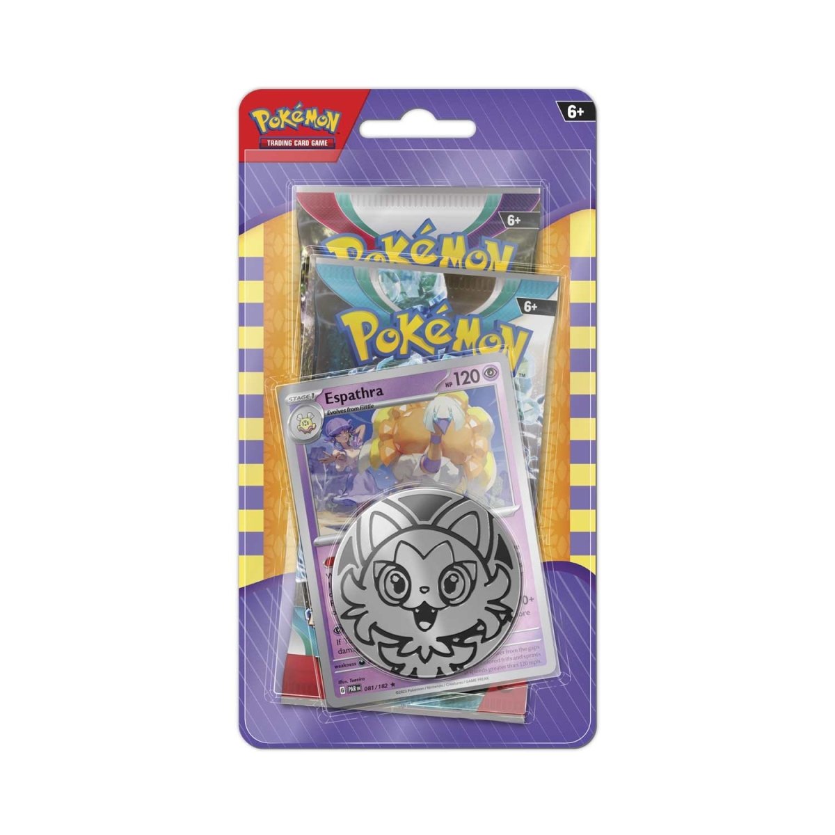 Pokemon TCG: Espathra Card with 2 Booster Packs & Coin