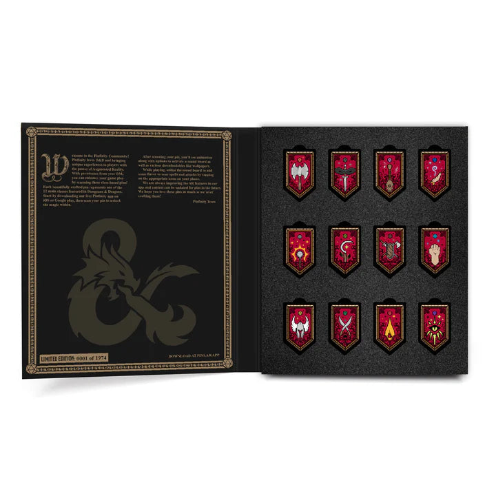 Pinfinity AR Pin: Dungeons & Dragons Limited Edition 12 Class Set PDD SET 001