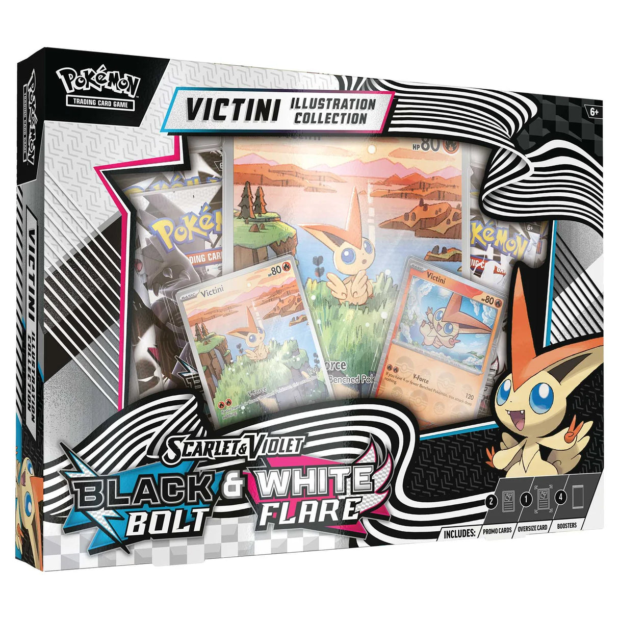 Scarlet & Violet 10.5-Black Bolt & White Flare Unova Victini Illustration Collection