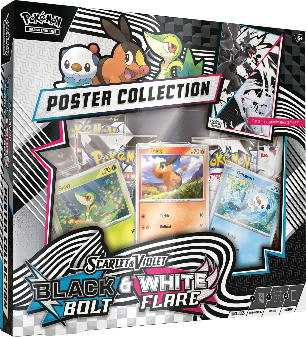 Pokemon TCG: Black Bolt & White Flare Unova Poster Collection