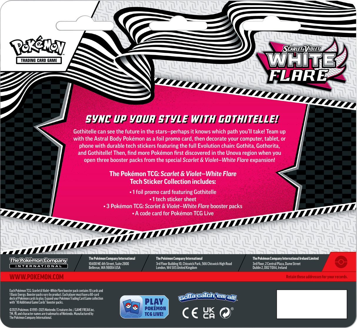 Pokemon TCG: Scarlet & Violet 10.5 - White Flare - Tech Sticker Collection Gothitelle