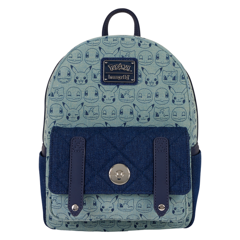 Loungefly - Pokemon Faux Denim Mini Backpack