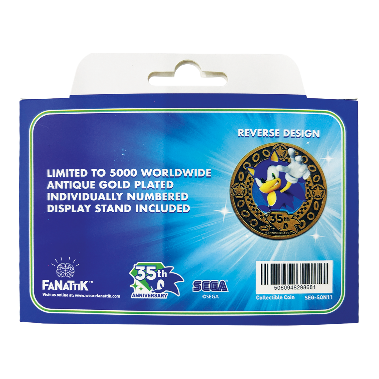 Sonic the Hedgehog – 35th Anniversary Limited Edition Presentation Coin