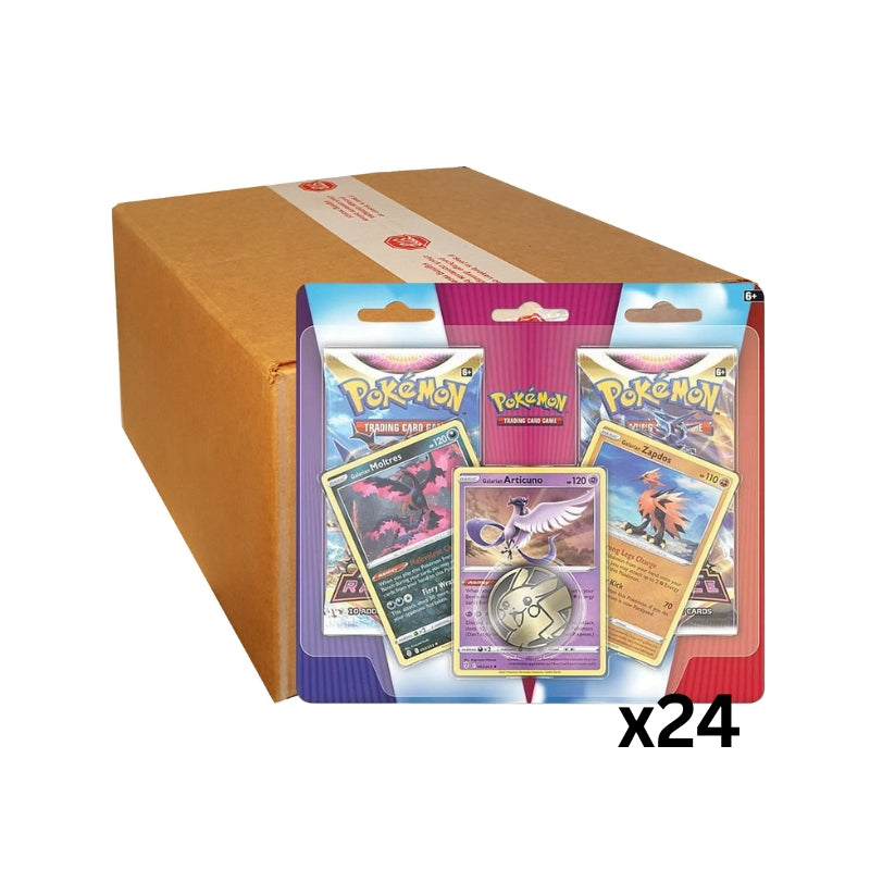 Pokemon TCG: Enhanced Blister 2-Pack Booster CASE of 24 (ARTICUNO/ZAPDOS/MOLTRES)