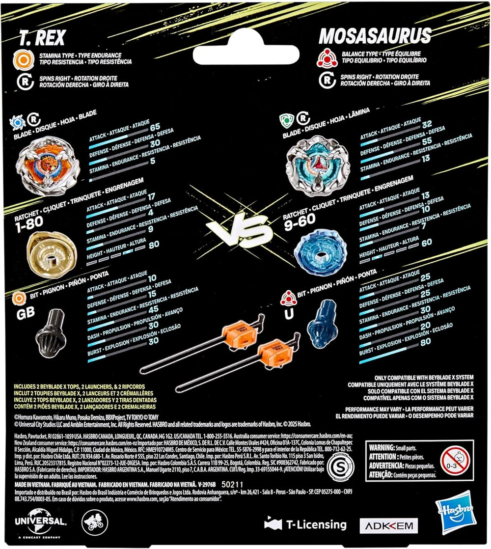 Beyblade X: T.Rex and Mosasaurus