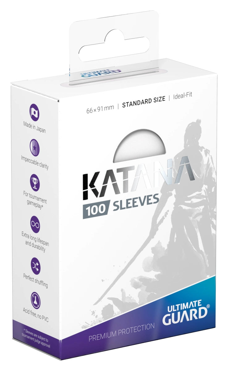 Ultimate Guard - Katana Sleeves - Standard Size - Transparent 100 Pack