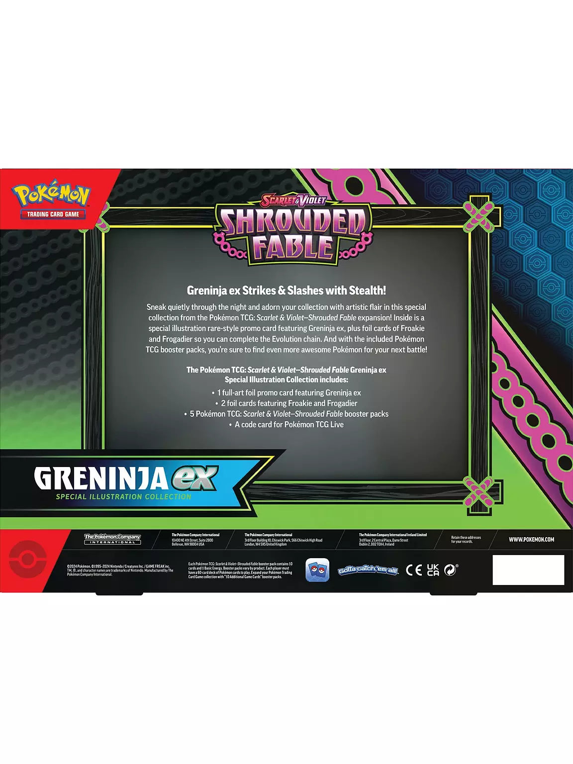 Pokemon TCG: Shrouded Fable - Greninja Ex Special Illustration Collection
