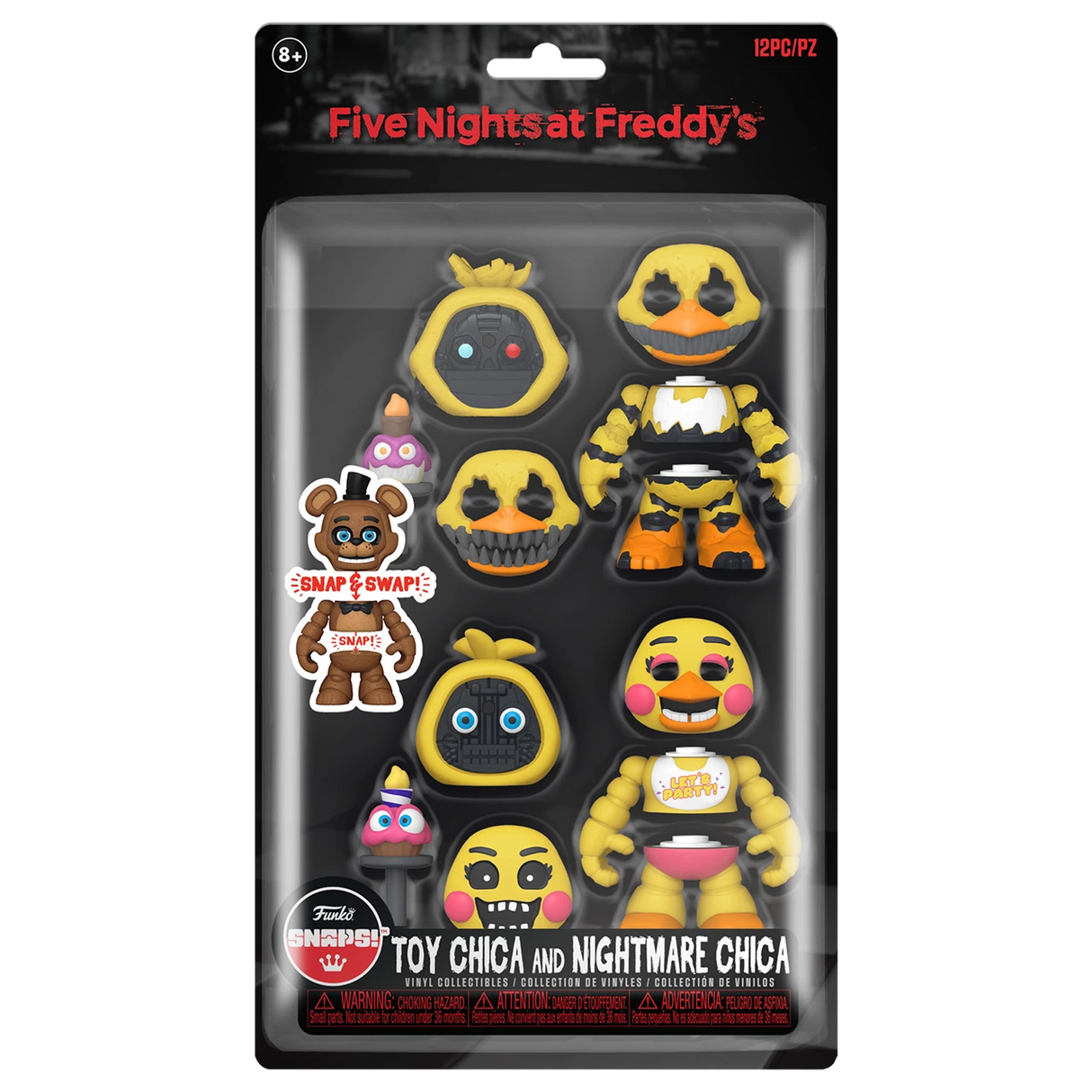 Funko SNAPS!: Five Nights At Freddy's - Toy Chica And Nightmare Chica Vinyl Figure 2 Pack