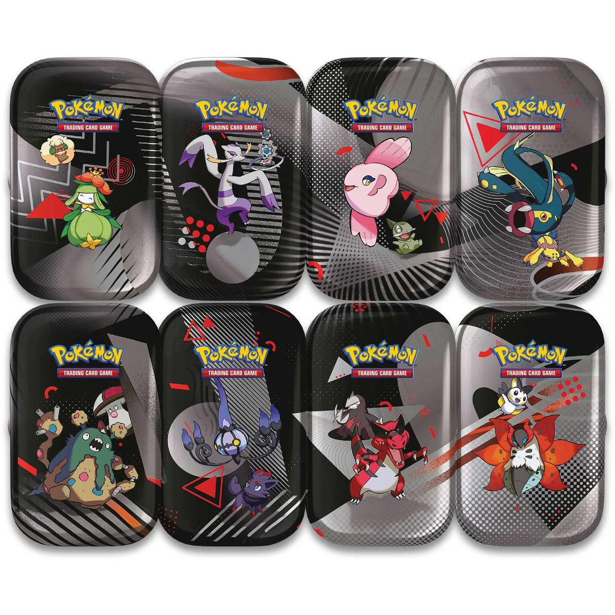 Pokemon TCG: Scarlet & Violet 10.5 Black Bolt & White Flare Unova Mini Tin Assortment (8 Ct)