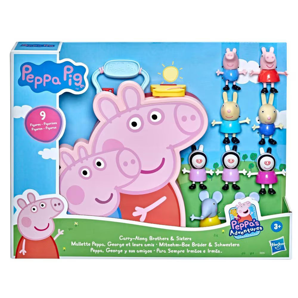 Hasbro Peppa Pig Carry-Along Brothers & Sisters Playset