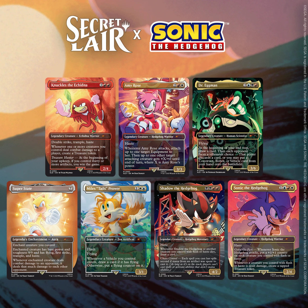 Magic: The Gathering - WPN Exclusive Non Foil Secret Lair - Sonic The Hedgehog: Friends & Foes