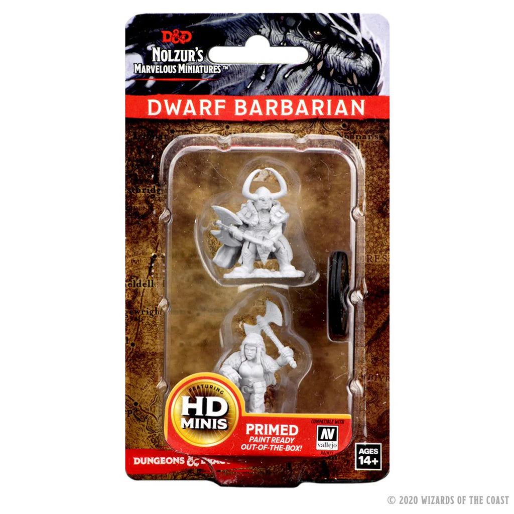 Dungeons & Dragons Nolzur's Marvelous Miniatures Dwarf Female Barbarian