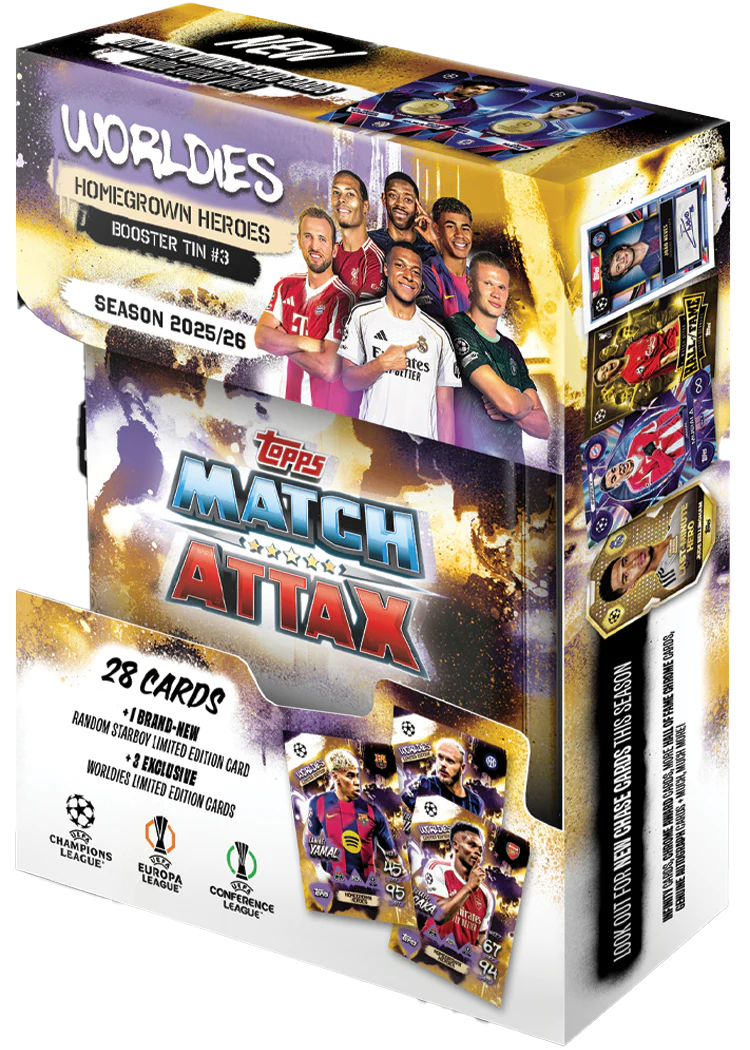 Match Attax - Worldies 25/26 Booster Tin 3: Homegrown Heroes