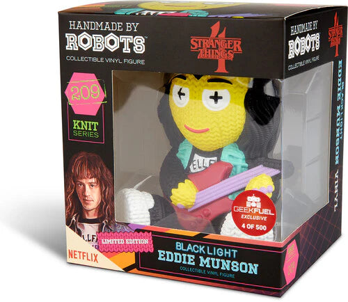 Stranger Things: Eddie (Limited Edition Blacklight) 209 Vinyl Figure from Handmade By Robots