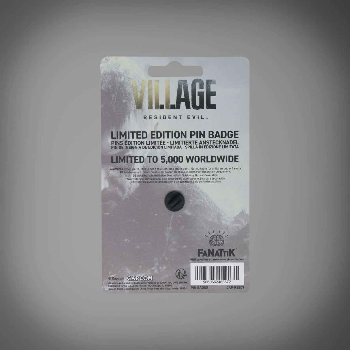 Resident Evil Village Limited Edition House Dimitrescu Pin Badge