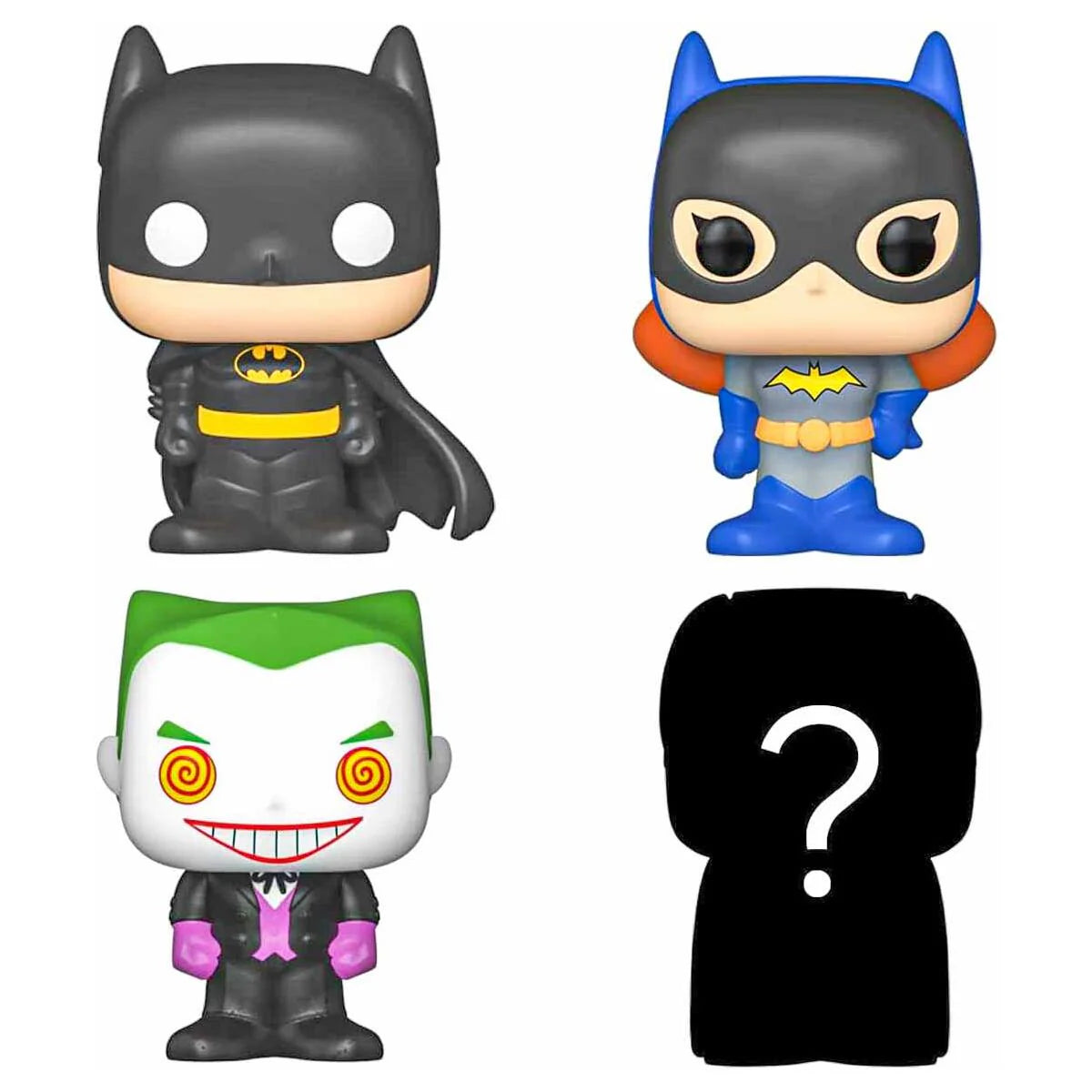 Bitty Pop! DC Comics Superheroes: The Joker 4-Pack Mini Vinyl Figure with Mystery