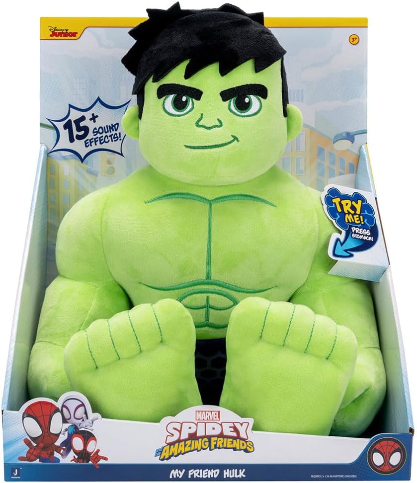 Hasbro Spider-Man Spidey and His Amazing Friends Marvel My Friend Hulk Plush