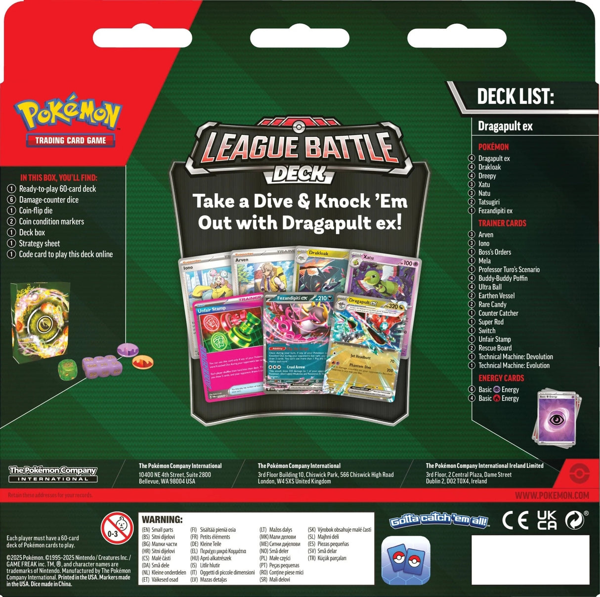 Pokemon TCG: Dragapult League Battle Deck