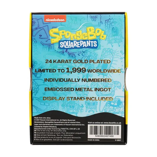 SpongeBob 24k Gold plated Limited Edition Collectible