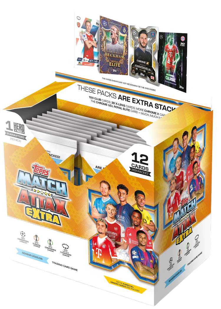 UCC Match Attax Extra 2026 Card Packets (32 Count CDU)