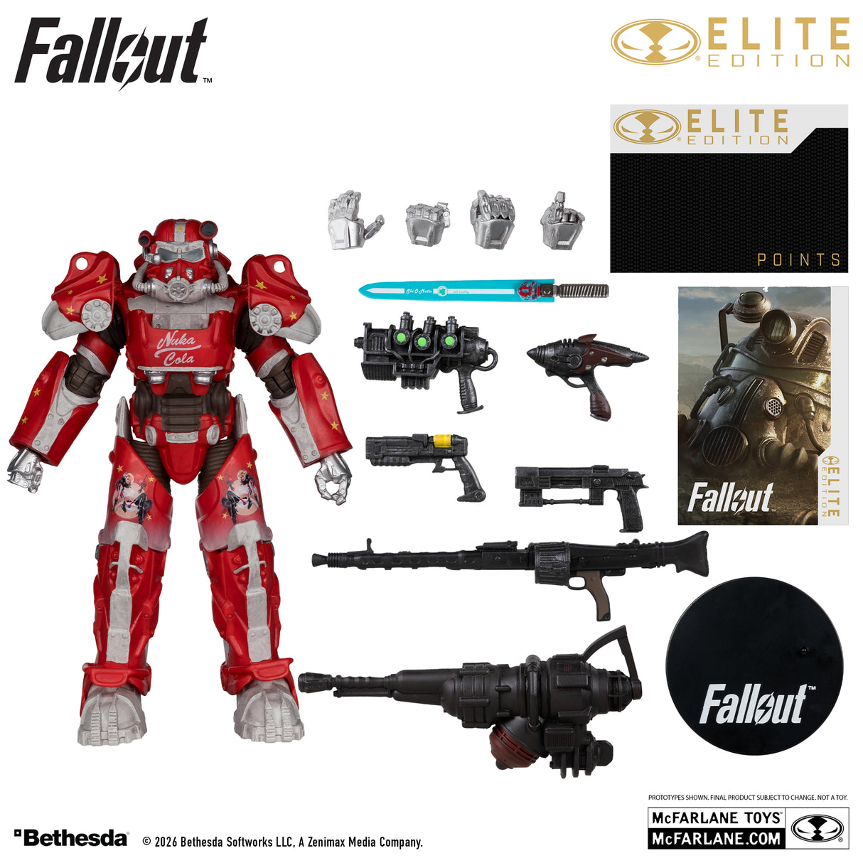 McFarlane Elite Edition 7IN : Fallout 76 - Nuka Cola T-60 (Gold Label)